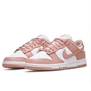 Nike Dunk Low Rose Whisper Pink & White Sneakers | Women’s 9